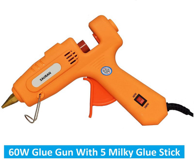 Sauran 60W Glue Gun with 5 Glue Sticks GG1 Standard Temperature Corded Glue Gun(7 mm)