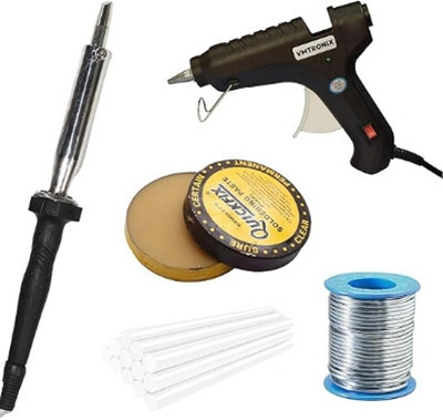 VMTRONIX 125WROUNDIRON BLACKGLUEGUN Low Temperature Corded Glue Gun(11 mm)