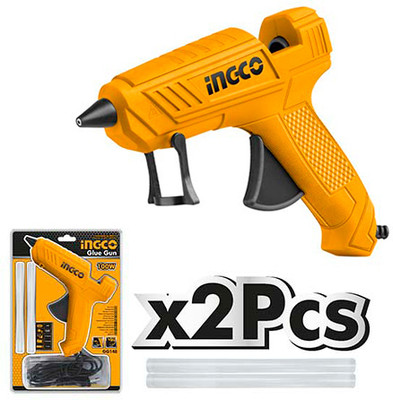 INGCO 100 Watts Super Fast Standard Temperature Corded Glue Gun(11.2 mm)