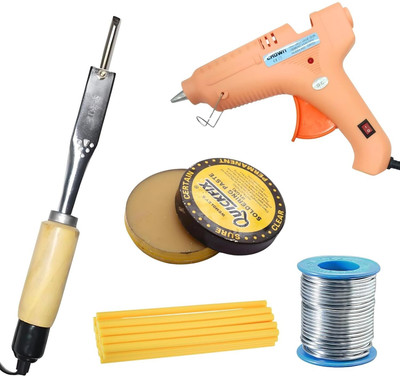 VMTRONIX GLUEGUN150W5YELLOWSTICKS125WPENCILIRON High Temperature Corded Glue Gun(11 mm)