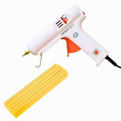 VMTRONIX 150W Hot Glue Gun With 20 Glue Stick | Safe for Kids | For DIY & School Crafts | Standard Temperature Corded Glue Gun(11 mm)