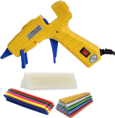 HOTGLUEGUN 30W Hot Glue Gun with 5 Transparent + 5 Colored + 5 Glitter Glue Sticks Standard Temperature Corded Glue Gun(7 mm) HOTGLUEGUN 30W Hot Glue Gun with 5 Transparent + 5 Colored + 5 Glitter Glue Sticks Standard Temperature Corded Glue Gun(7 mm)
