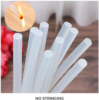 indostore99 Long-Lasting Clear Glue Gun Sticks 20 Pcs Standard Temperature Corded Glue Gun(200 mm)