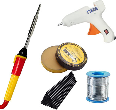 VMTRONIX GLUEGUN40W WITH 5 BLACKSTICKS 25W IRON High Temperature Corded Glue Gun(11 mm)
