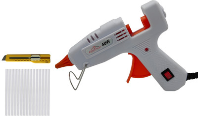 Atrocitus Premium White Mini 40 Watt & 15 Glue Sticks Hot Glue Gun For Art & Crafts,DIY, Standard Temperature Corded Glue Gun(7 mm)