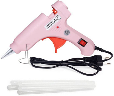 Ankitraj PINK MINI 20 WATT - 5 GLUE STICKS OF 7MM SIZE Standard Temperature Corded Glue Gun(7 mm)