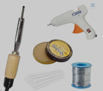 VMTRONIX GLUEGUN40W5WHITEGLUESTICKS35WWOODEN High Temperature Corded Glue Gun(200 mm)