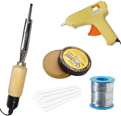 VMTRONIX GLUEGUN40W5TRANSPARENT35WWOODEN High Temperature Corded Glue Gun(11 mm)