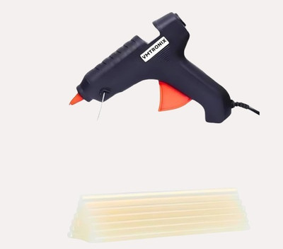 VMTRONIX 40W Hot Glue Gun With 25 Glue Sticks | Safe for Kids | For DIY & School Crafts | Standard Temperature Corded Glue Gun(11 mm)