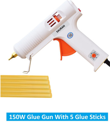 Sauran 150W Glue Gun With 5 Glue Sticks GG12 Standard Temperature Corded Glue Gun(7 mm)
