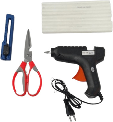 shakti GLU8SCISSORCUTTER Standard Temperature Corded Glue Gun(224 mm)