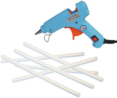 kmtiong Electric 20W Mini Hot Glue Gun Hot Melt Decoration Work With 5 Standard Temperature Corded Glue Gun(7 mm)