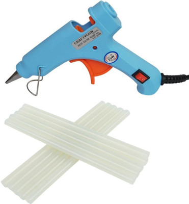 Arajankit SKY BLUE MINI 20 WATT - 10 GLUE STICKS OF 7MM SIZE Standard Temperature Corded Glue Gun(7 mm)