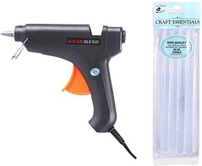 ITSY Bitsy High Quality Hot Melt Glue Gun with 4 Glue Sticks 200mm X 10mm (pack 0f 1) Standard Temperature Corded Glue Gun(200 mm)