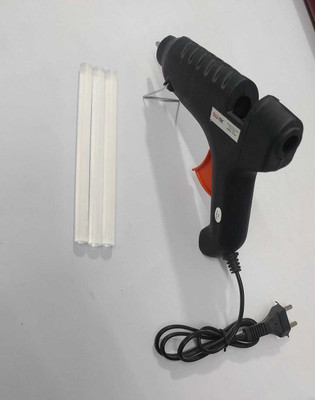vtronix GLUE GUN WITH 2 STICKS Adjustable Temperature Corded Glue Gun(3 mm)
