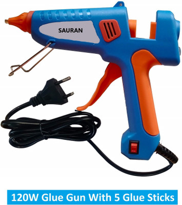 Sauran 120W Glue Gun With 5 Glue Sticks GG22 Standard Temperature Corded Glue Gun(7 mm)