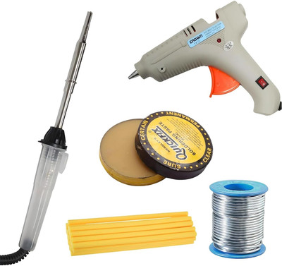 VMTRONIX 150WGLUEGUNYELLOWGLUESTICKSLEDIRON High Temperature Corded Glue Gun(11 mm)