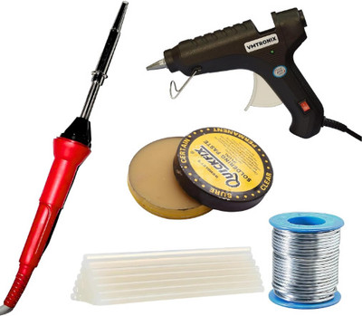 VMTRONIX 35WROUNDIRONBLACKGLUEGUN Low Temperature Corded Glue Gun(11 mm)
