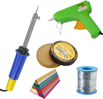 VMTRONIX GLUEGUNWITH5MULTICOLOURSTICKS8WIRON High Temperature Corded Glue Gun(11 mm)