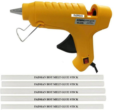 Arajankit Mini 20 Watt & Glue Sticks Hot Melt Glue Gun For Art & Crafts Standard Temperature Corded Glue Gun(11 mm)