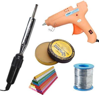 VMTRONIX GLUEGUN150WWITH5GLITTERSOLDER High Temperature Corded Glue Gun(11 mm)