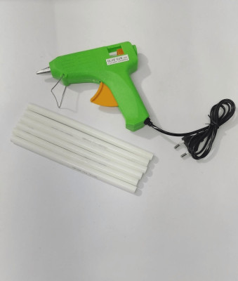 shakti GLUE GUN WITH 6 WHITESTICKS Adjustable Temperature Corded Glue Gun(2 mm)