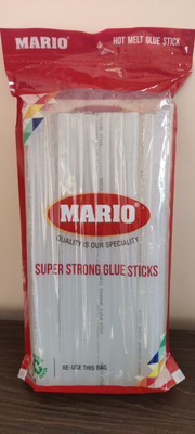 Dhanlabh Vincom Pvt Ltd Mario Clear Hot Melt Glue Sticks 40 Pcs | Super Strong Bond Standard Temperature Cordless-Corded Glue Gun(11 mm)