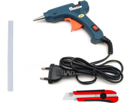 frackkon 60 Watt Professional Hot Melt With Paper Cutter Standard Temperature Corded Glue Gun(9 mm)
