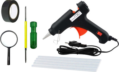 FADMAN GGS5DPI ELECTRONIC GLUE GUN COMBO PACK WITH SCREWDRIVER, TAPE & M G Standard Temperature Corded Glue Gun(7 mm)