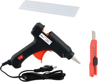 Hillgrove HGCM1325M1 20W Hot Glue Gun With 5Pcs Melt Glue Sticks and Utility Knife Standard Temperature Corded Glue Gun(7 mm)