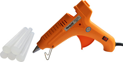 tHemiStO 80W Hot melt Glue Gun with 5 Hot Melt Glue Sticks / With Triple Power Rapid Heating and Quick Melt Y80T05 Standard Temperature Corded Glue Gun(11 mm)