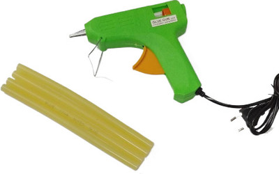 shakti GLUE GUN WITH 4 YELLLOW STICKS Adjustable Temperature Corded Glue Gun(2 mm)