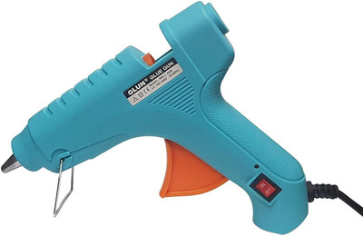 Posshe 40 WATT 7MM HOT MELT Glue Gun with ON Off Switch and LED Indicator (Blue) Standard Temperature Corded Glue Gun(0 mm)