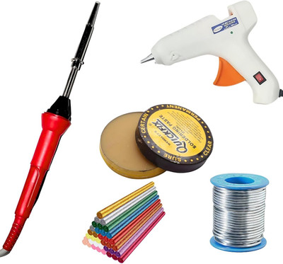 VMTRONIX GLUEGUN40W5GLITTERSTICKSSOLDERWIRE High Temperature Corded Glue Gun(2 mm)