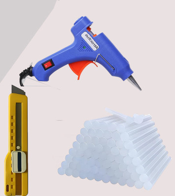 Atrocitus 20W Mini Glue Gun With 30Pcs Glue Stick+Utility Knife for DIY and craft Paper Crafting Tool