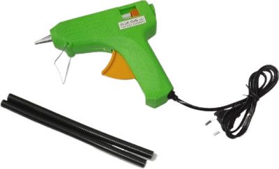 shakti GREEN GLUE GUN WITH BLACK STICKS 2 Adjustable Temperature Corded Glue Gun(2 mm)