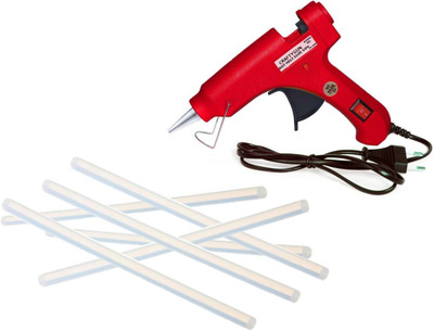 Mryt 20 WATT FD-20W RED GLUE GUN (ON OFF SWITCH&INDICATOR) 6 ADHESIVE HOT GLUE STICKS Standard Temperature Corded Glue Gun(7 mm)