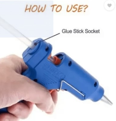 vtronix GLUE STICK YELLOW PACKOF6 Adjustable Temperature Corded Glue Gun(23 mm)