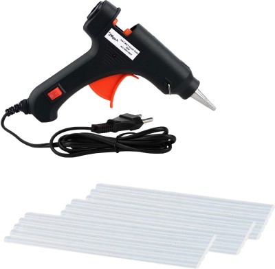 Hillgrove HGCM1324M1 Electric 20W Hot Glue Gun With 15Pcs Melt Glue Sticks for Craft, Art Standard Temperature Corded Glue Gun(7 mm)