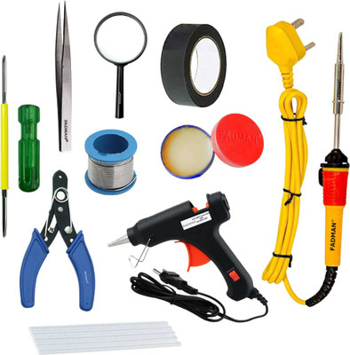 FADMAN GG10P1 ELECTRONIC 10IN1 COMBO PACK WITH SOLDERING IRON Standard Temperature Corded Glue Gun(7 mm)