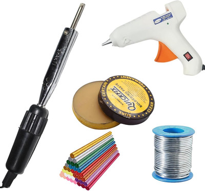 VMTRONIX GLUEGUN40W WITH 5 GLITTERSTICKS 35W IRON High Temperature Corded Glue Gun(2 mm)