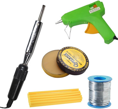 VMTRONIX GLUGUN5YELLOWSTICKS10W High Temperature Corded Glue Gun(200 mm)