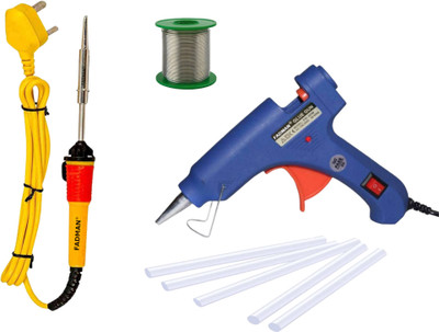 FADMAN GGE1FAM ELECTRONIC GLUE GUN COMBO PACK WITH SOLDERING IRON Standard Temperature Corded Glue Gun(7 mm)