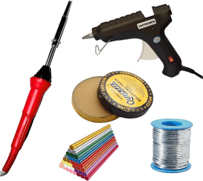 VMTRONIX 35W ROUND IRON5GLITTERSTICKS Low Temperature Corded Glue Gun(11 mm)