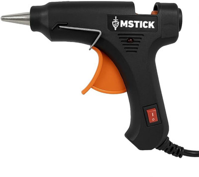 MSTICK Hot Melt Glue Gun with 5 Strong Adhesive Glue Sticks 20W High Temperature Corded Glue Gun(7 mm)