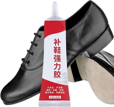Jiyancreation Shoe Glue, Transparent, Waterproof, Quick-drying, Strong glue(Set of 1, White)