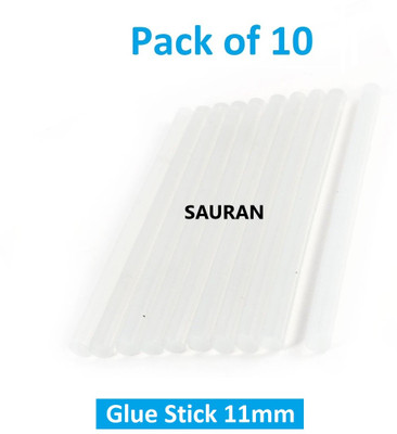 Sauran Pack of 10 Glue Sticks 11mm Glue(200 ml)