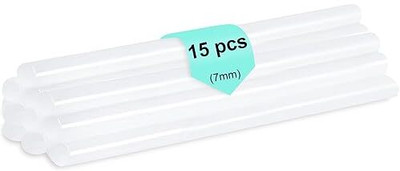 Balaji Retails 7mm Transparent Glue Sticks for 20W Mini Hot Melt Glue Gun (Pack of 15) Glue(15 ml)
