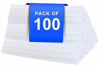 Balaji Retails 7mm Transparent Glue Sticks for 20W Mini Hot Melt Glue Gun (Pack of 100) Glue(100 ml)