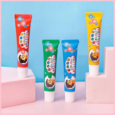 SPMYY Bubble Balloon Maker Glue 4 PCS Colorful Bubble Toy, Best Gift for Kids Glue(2 ml)